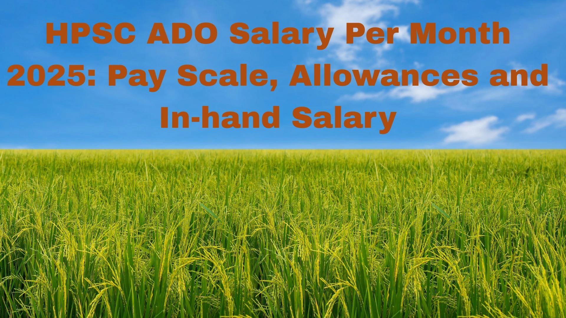 HPSC ADO Salary Per Month 2025: Pay Scale, Allowances and In-hand Salary